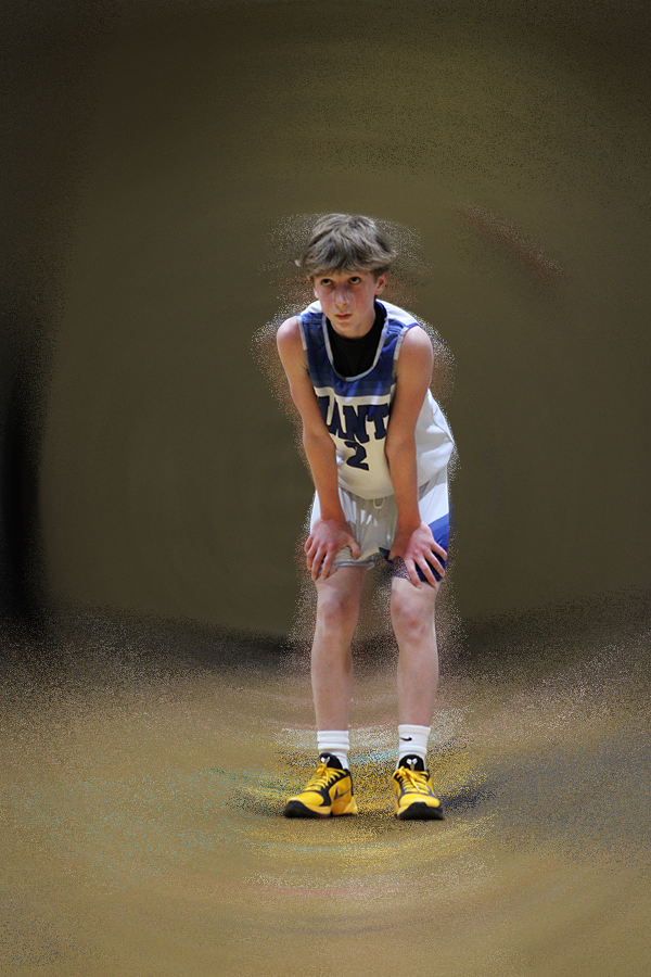 Basketball player graphic