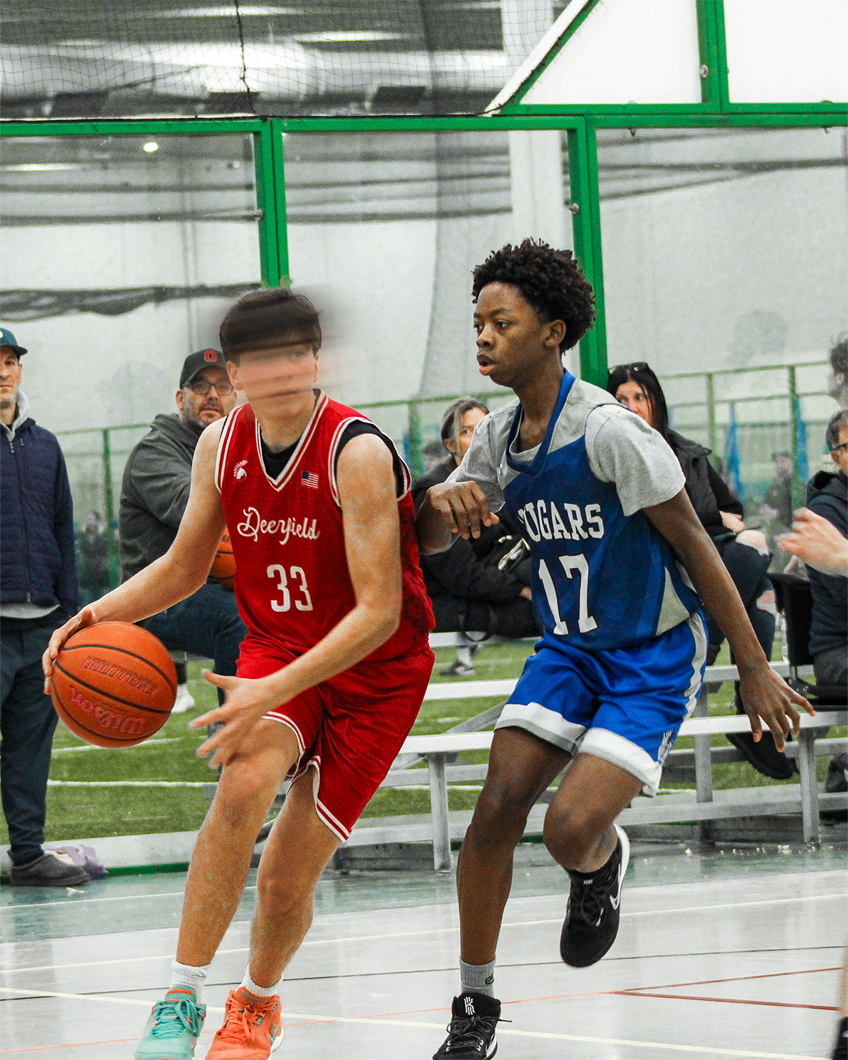 Basketball defense graphic