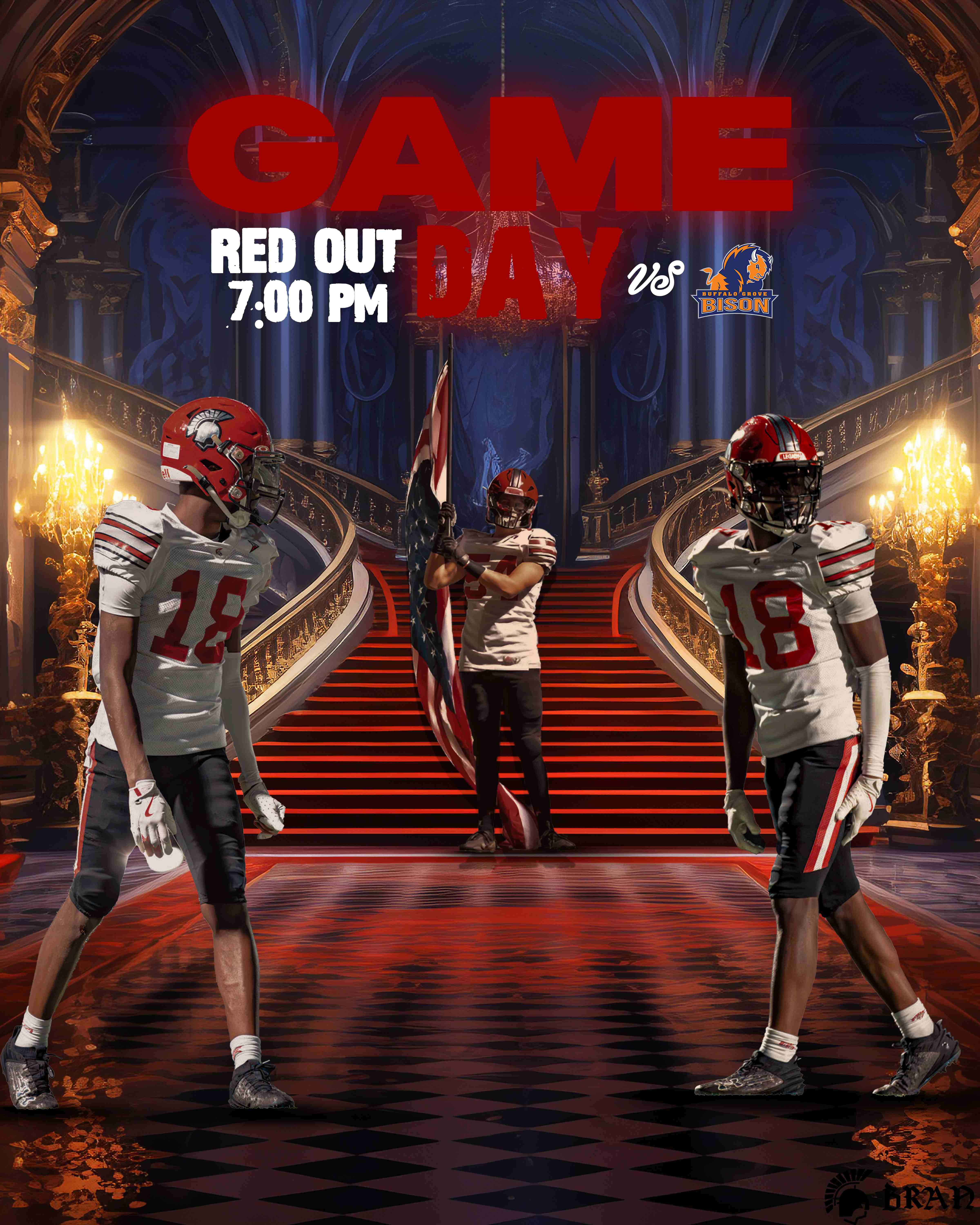 DHS Game Day football poster